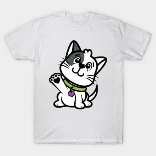 Cute cat waving T-Shirt